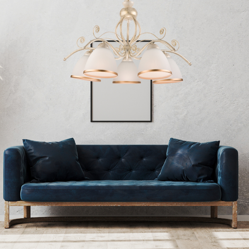 Lampa wisząca Retro LM-5.51 biała 19208