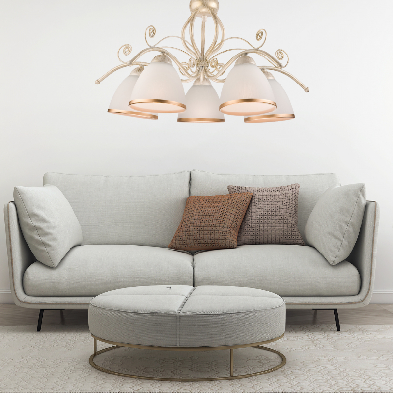 Lampa wisząca Retro LM-5.51 biała 19208