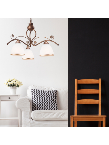 Lampa wisząca Retro LM-3.51 brązowa 2903