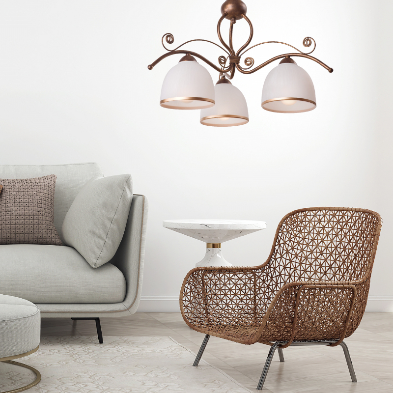 Lampa wisząca Retro LM-3.51 brązowa 2903