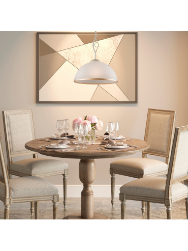 Lampa wisząca Retro LM-1.24 biała 19185