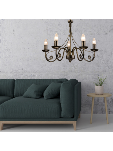 Lampa wisząca Donato LM-5.29 czarna 22468