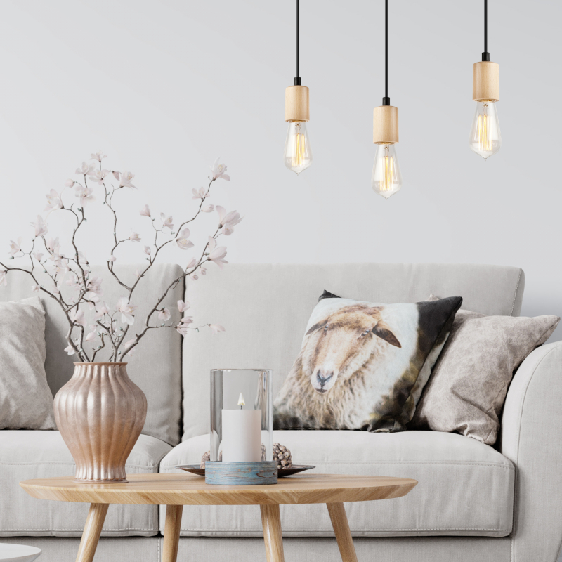 Lampa wisząca Leon LM-3.97 naturalny 34799