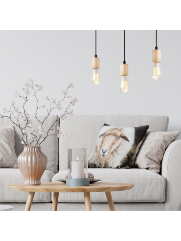 Lampa wisząca Leon LM-3.97 naturalny 34799
