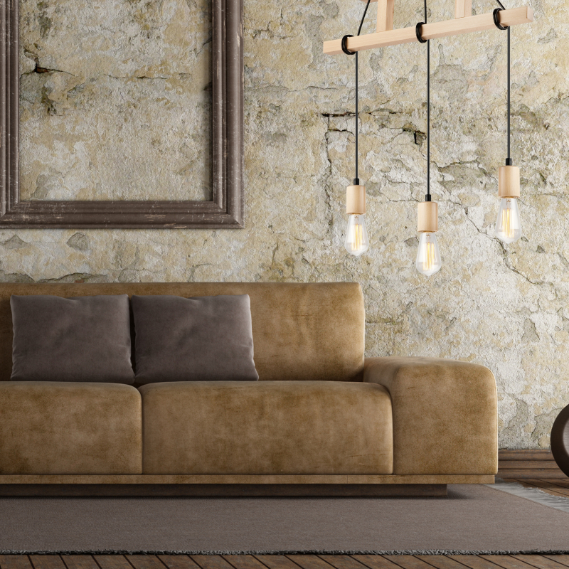 Lampa wisząca Leon LM-3.97 naturalny 34799