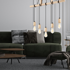 Lampa wisząca Leon LM-5.97 naturalny 34782
