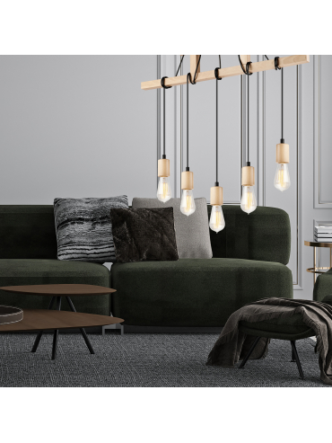 Lampa wisząca Leon LM-5.97 naturalny 34782