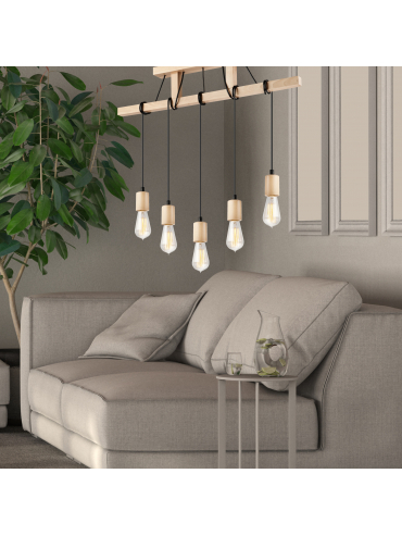 Lampa wisząca Leon LM-5.97 naturalny 34782