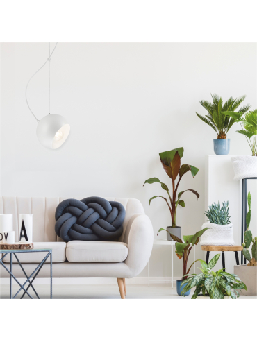 Lampa wisząca Inez LM-1.109 biała 37424