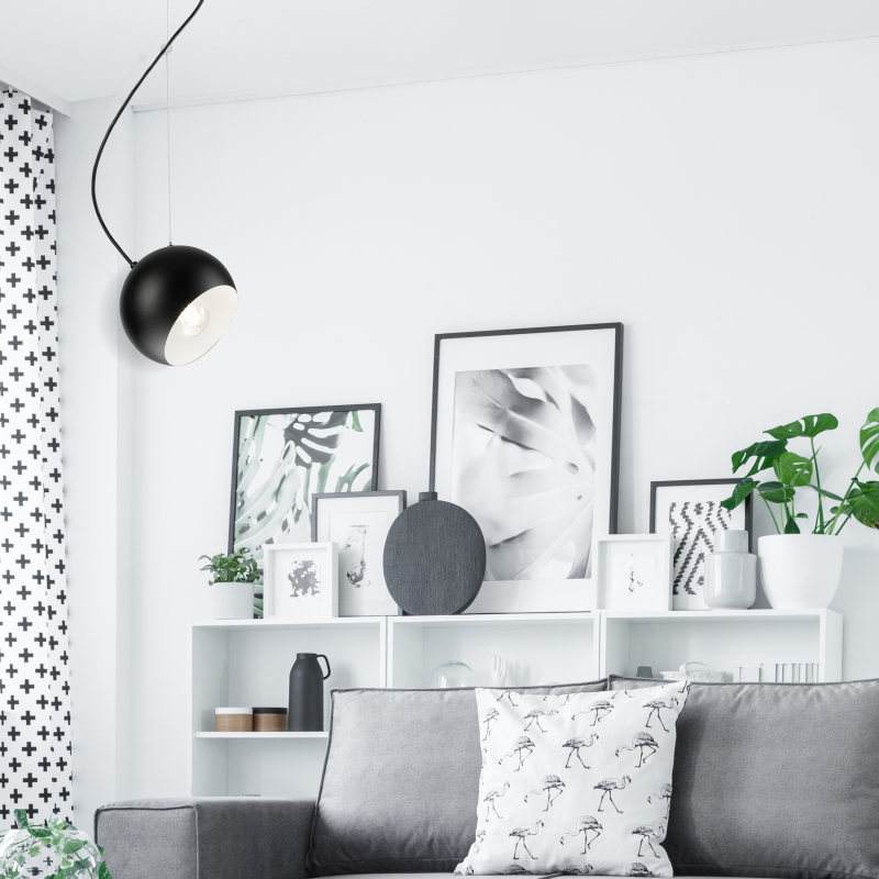 Lampa wisząca Inez LM-1.109 czarna 37462