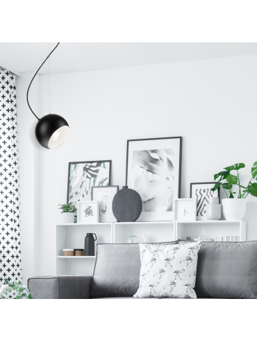 Lampa wisząca Inez LM-1.109 czarna 37462