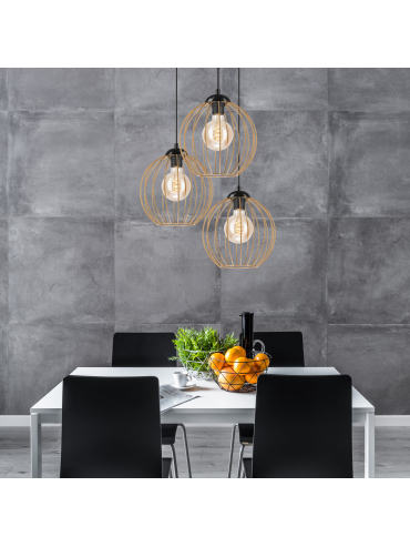 Lampa wisząca Zoya LM-3.162 złota  45443