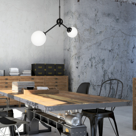 Lampa wisząca Alessia Ball LM-2.167 czarna 45252
