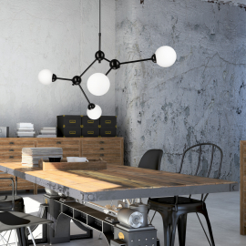 Lampa wisząca Alessia Ball LM-4.167 czarna 45276