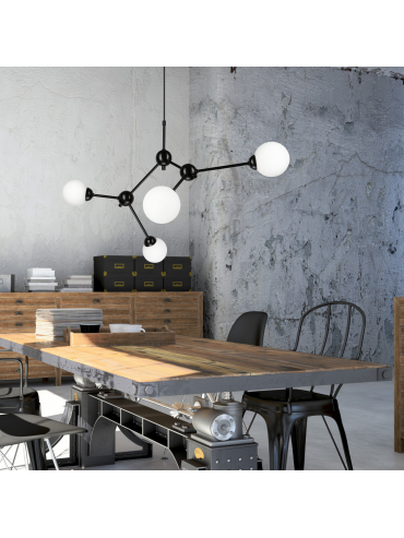 Lampa wisząca Alessia Ball LM-4.167 czarna 45276