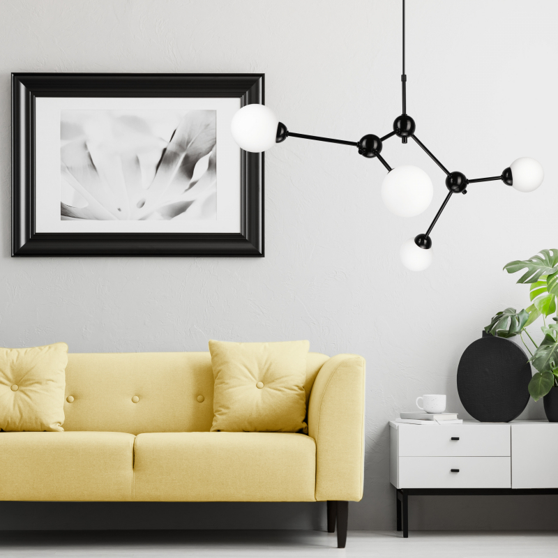 Lampa wisząca Alessia Ball LM-4.167 czarna 45276