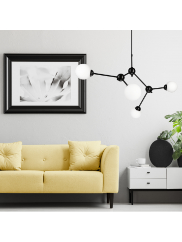 Lampa wisząca Alessia Ball LM-4.167 czarna 45276