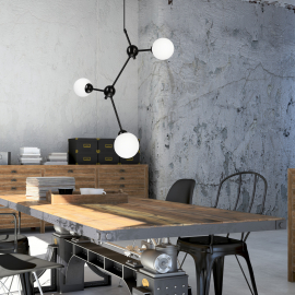 Lampa wisząca Alessia Ball LM-3.167 czarna 45269