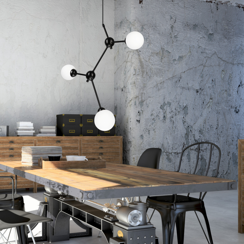 Lampa wisząca Alessia Ball LM-3.167 czarna 45269