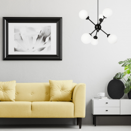 Lampa wisząca Alessia Ball LM-6.168 czarna 45290