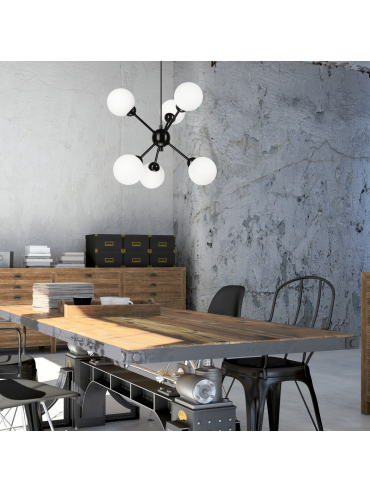 Lampa wisząca Alessia Ball LM-6.168 czarna 45290