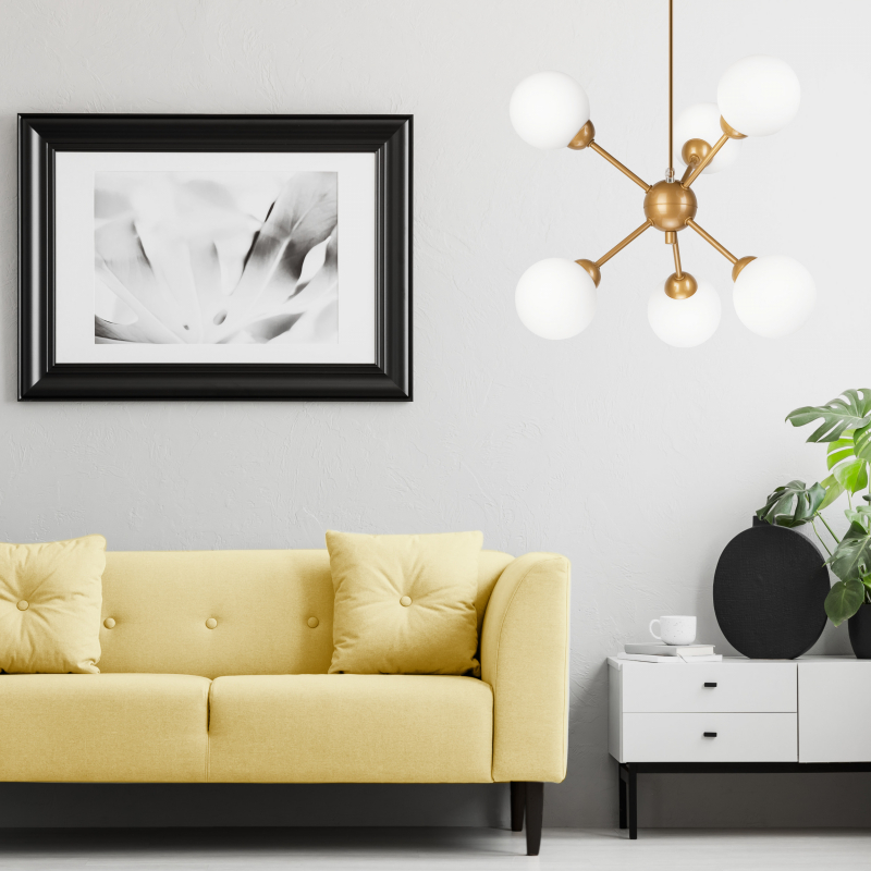 Lampa wisząca Alessia Ball LM-6.168 złota 45283