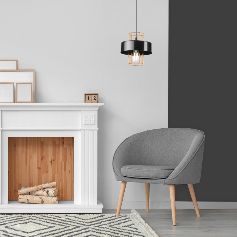 Lampa wisząca Mika LM-1.199 złota 47546