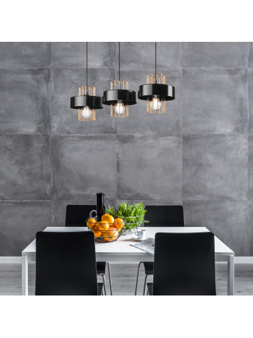 Lampa wisząca Mika LM-3.199 złota 47560