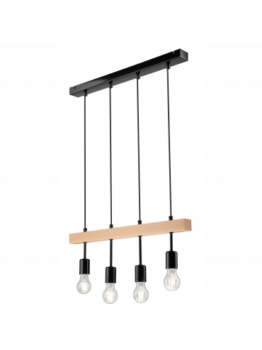 Lampa wisząca Orazio LM-4.85 czarna 33655