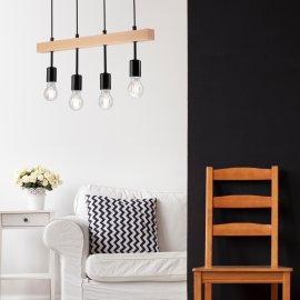 Lampa wisząca Orazio LM-4.85 czarna 33655