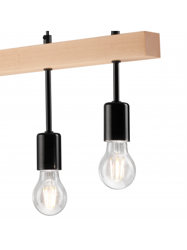 Lampa wisząca Orazio LM-4.85 czarna 33655