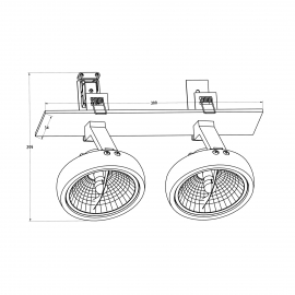 Spot GINO DL 2 20006-WH