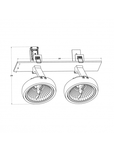 Spot GINO DL 2 20006-WH