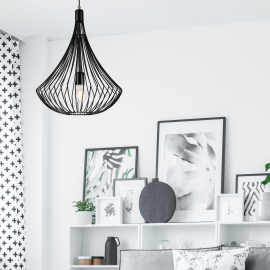 Lampa wisząca Balerina LM-1.1/56 czarna 29627