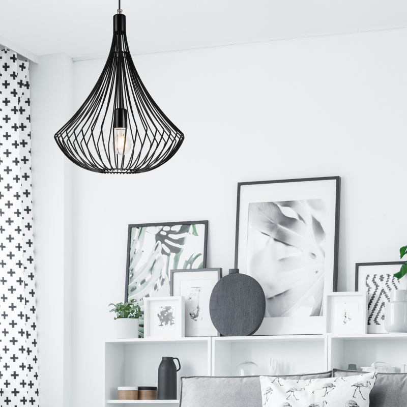 Lampa wisząca Balerina LM-1.1/56 czarna 29627