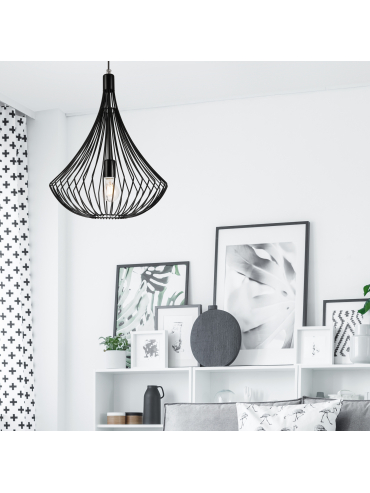 Lampa wisząca Balerina LM-1.1/56 czarna 29627