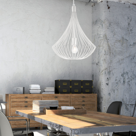 Lampa wisząca Balerina LM-1.1/56 biała 29634