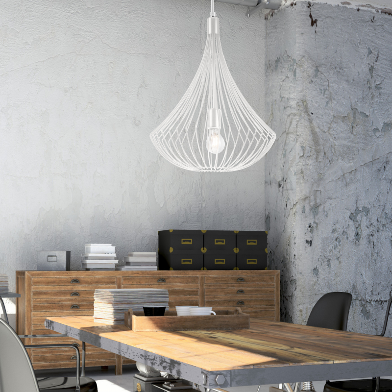 Lampa wisząca Balerina LM-1.1/56 biała 29634