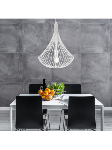 Lampa wisząca Balerina LM-1.1/56 biała 29634