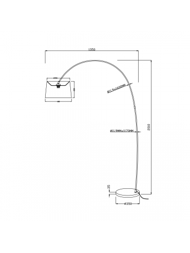 Lampa podłogowa COSTANZA TS-070720F-BK