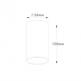 Spot TUBA SL 1 WHITE 92679