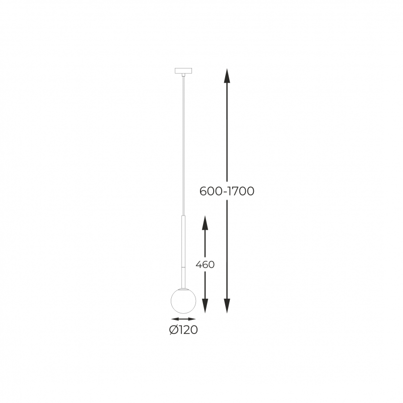 Lampa wisząca ARCTURUS P0574-01F-F7AA