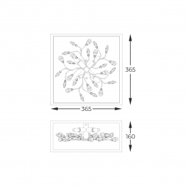 Lampa sufitowa SPRING C0578-04A-B5TF