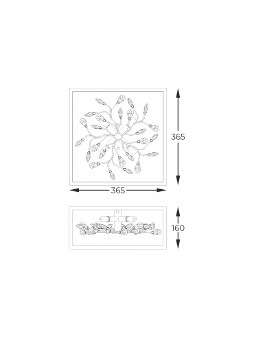 Lampa sufitowa SPRING C0578-04A-B5TF