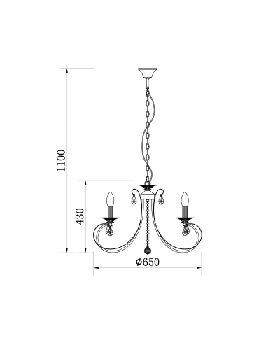Lampa wisząca NOVIA RLD94217-6A