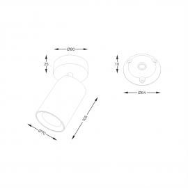 Spot TORE TLS006-BK