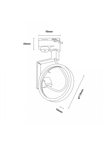 Reflektor MASTER TRACK TLS002-WH