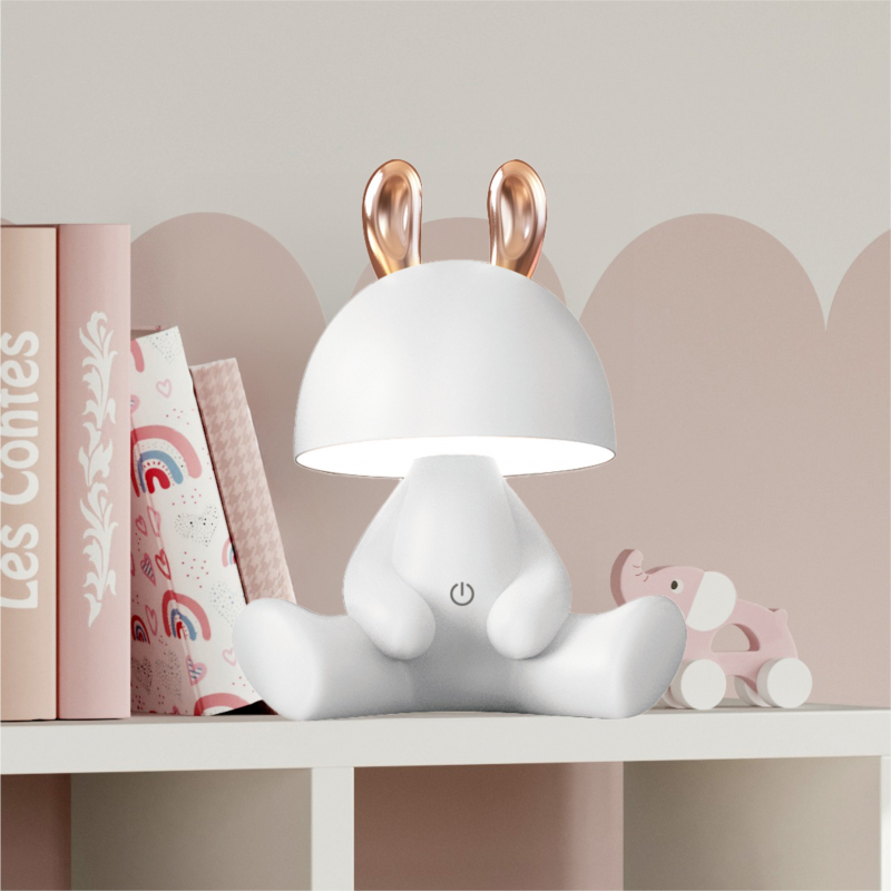 Lampa stołowa KRÓLIK KDR-6301-WH