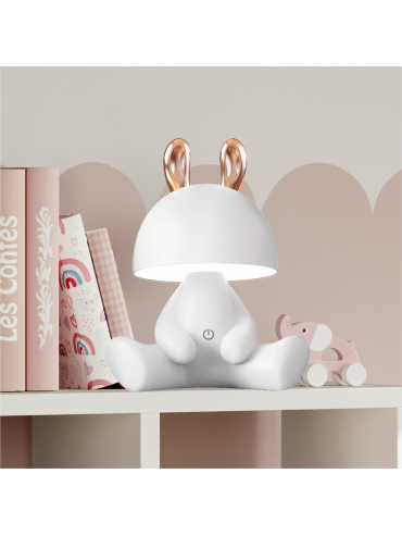 Lampa stołowa KRÓLIK KDR-6301-WH