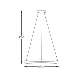 Lampa wisząca HORIK PEN89424-60BK